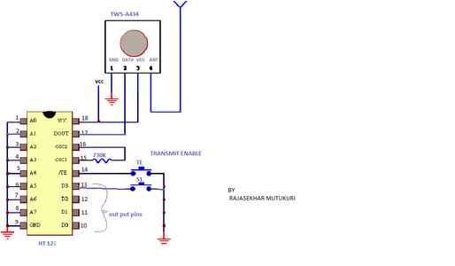 CIRCUIT DIAGRAM  TRANSMITTING  