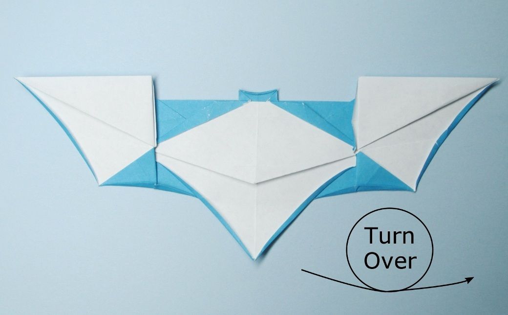 How to Fold an Origami Batarang From the Dark Knight : 8 Steps (with ...