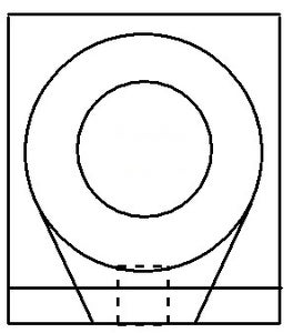 Drill 3/8" Mounting Hole
