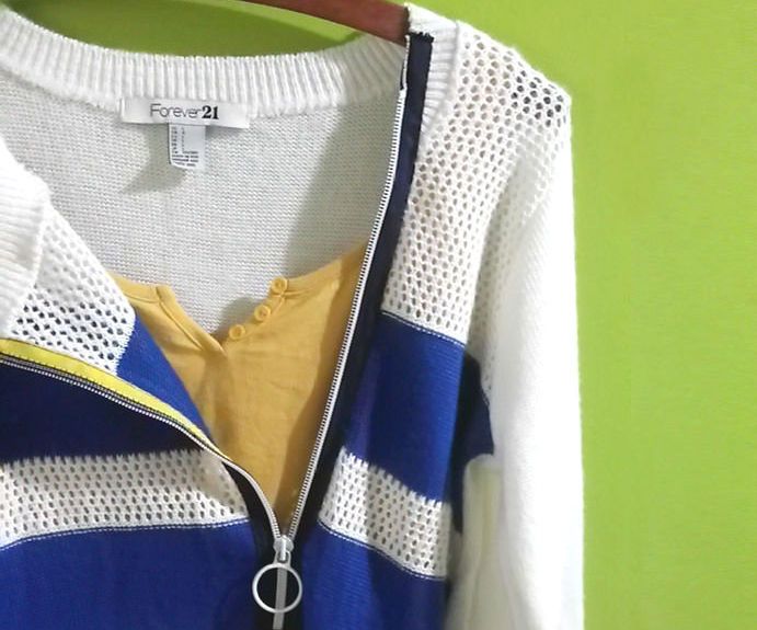 Zipper Sweater Transformation