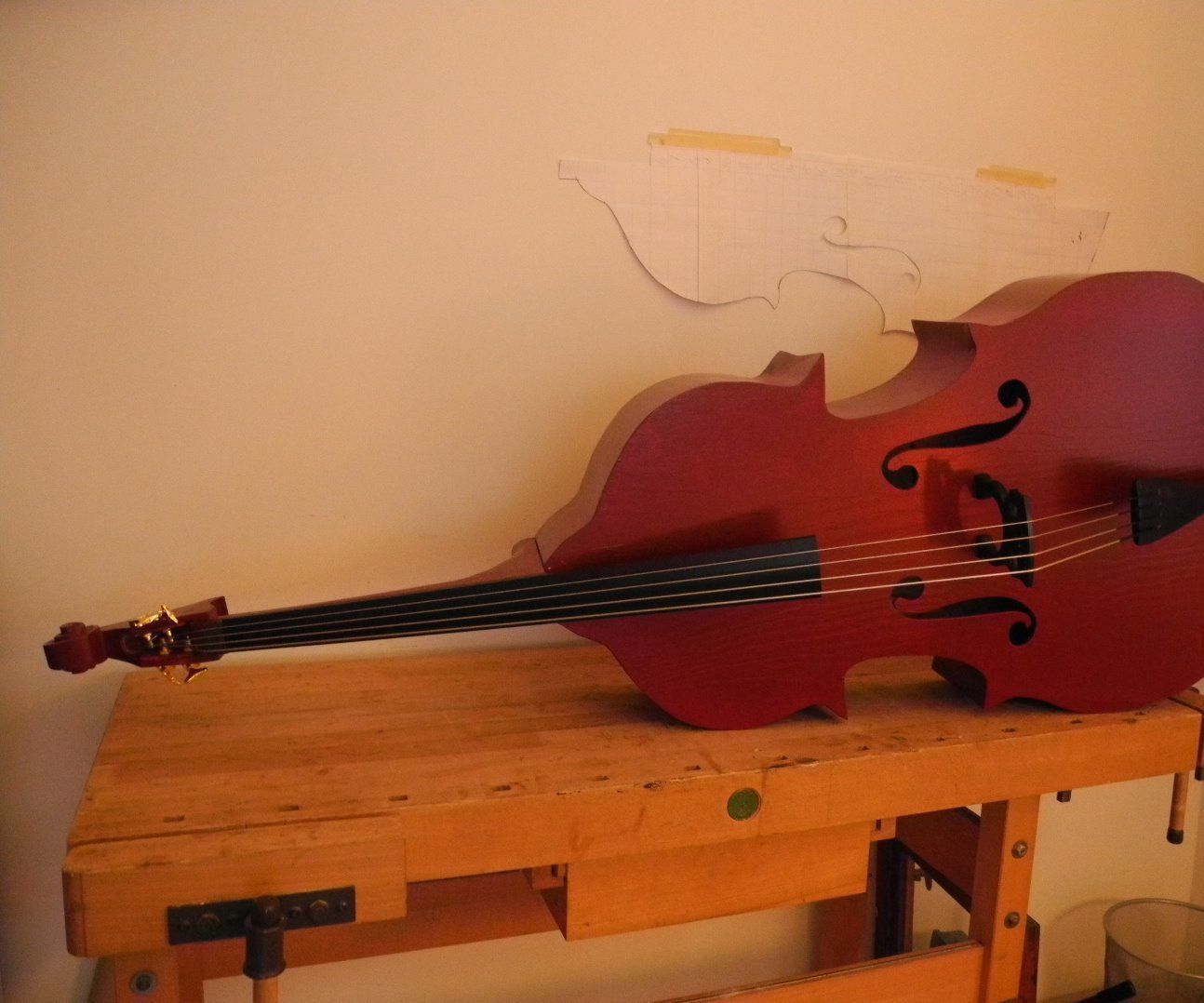 Plywood Upright Bass Kontrabass