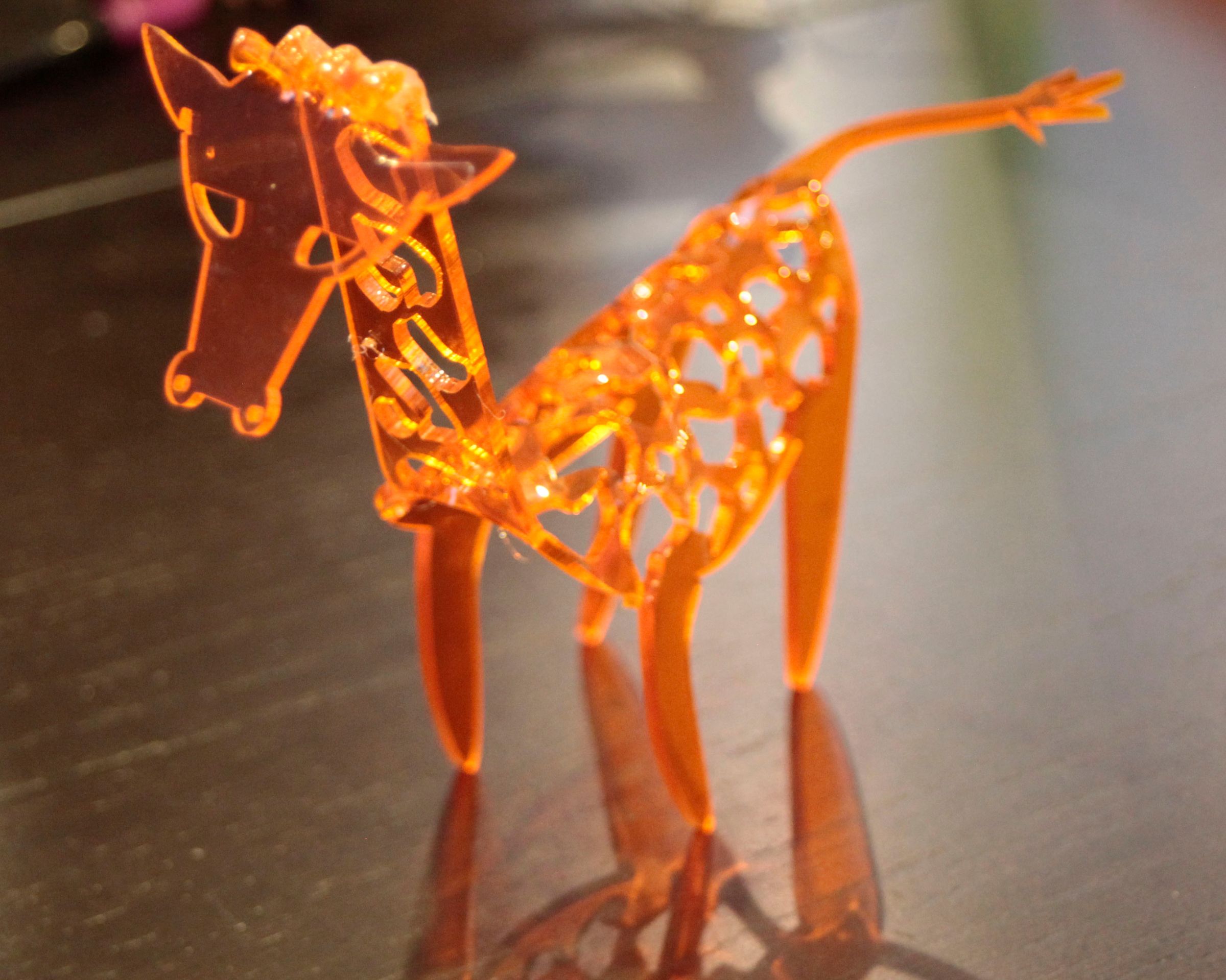 Acrylic Giraffe model.