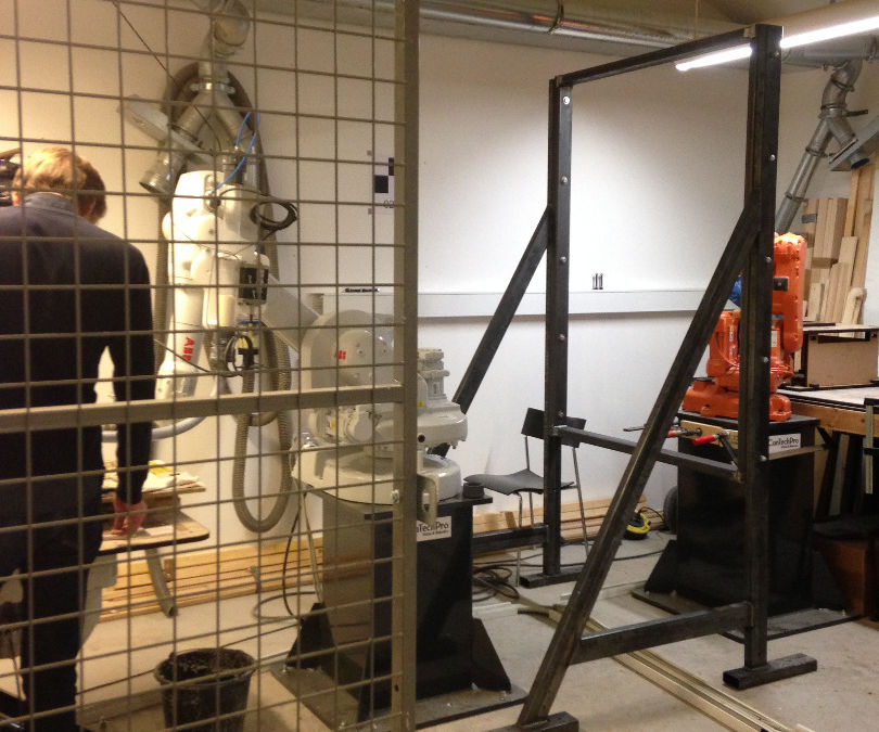 Panel-Holding Frame for Industrial Robots