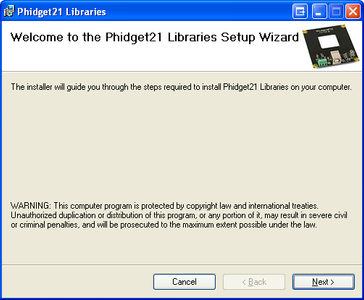 Install Phidgets Drivers and Libraries