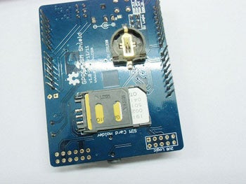 Insert a SIM Card to the GPRS Shield.