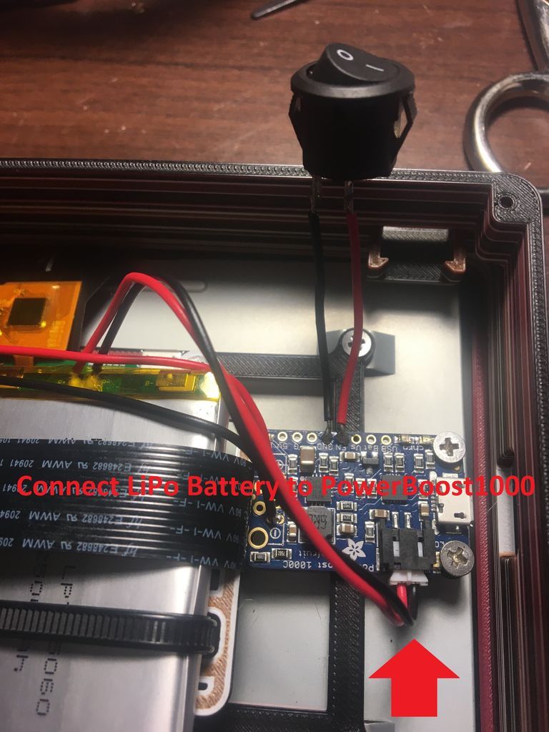 Solder Solid Core Wire Connections to Raspberry Pi and Connect LiPo Battery to PowerBoost1000