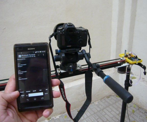 Motorized Camera Slider Controled by Android Phone