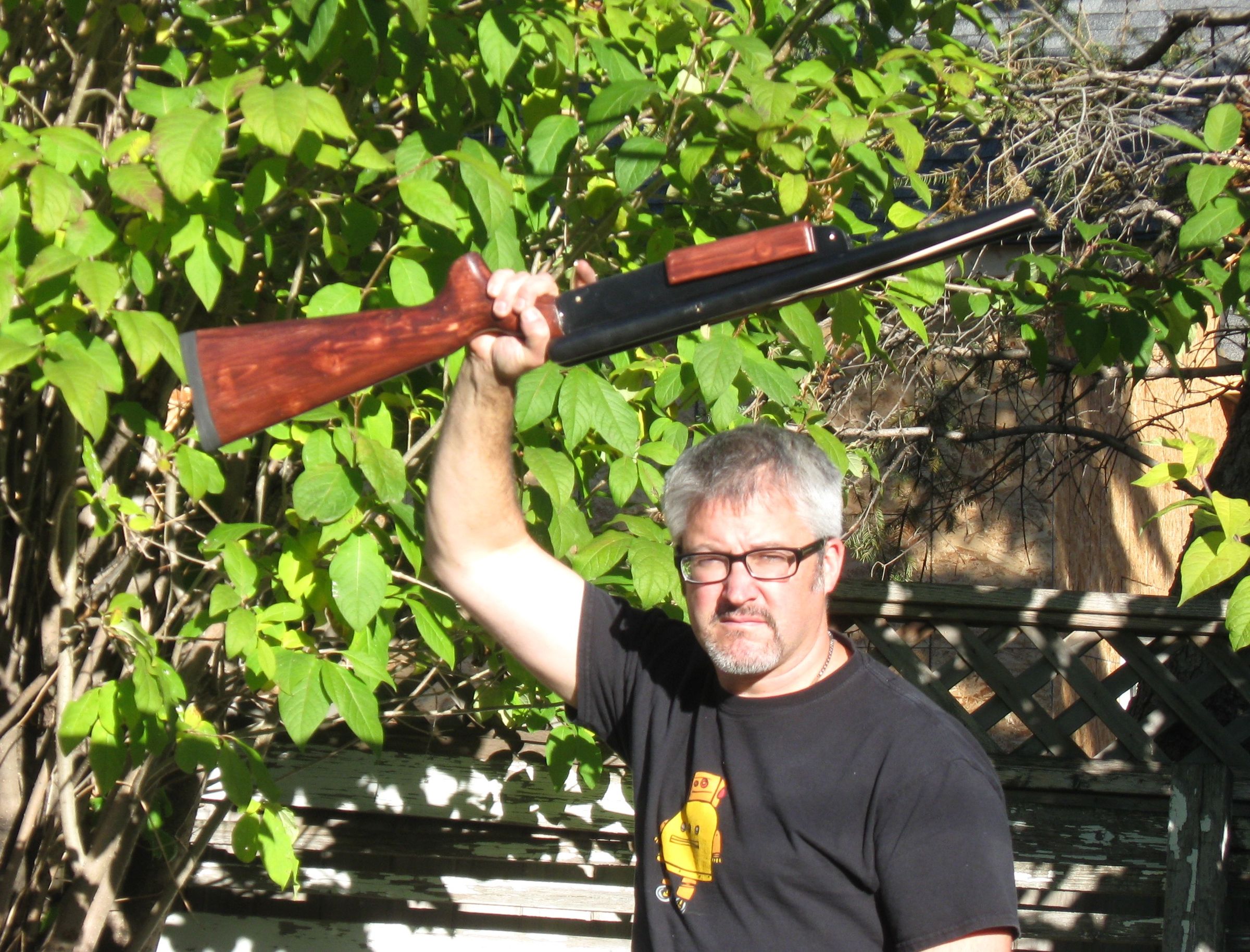 Double Barrel Rubber Band Shotgun