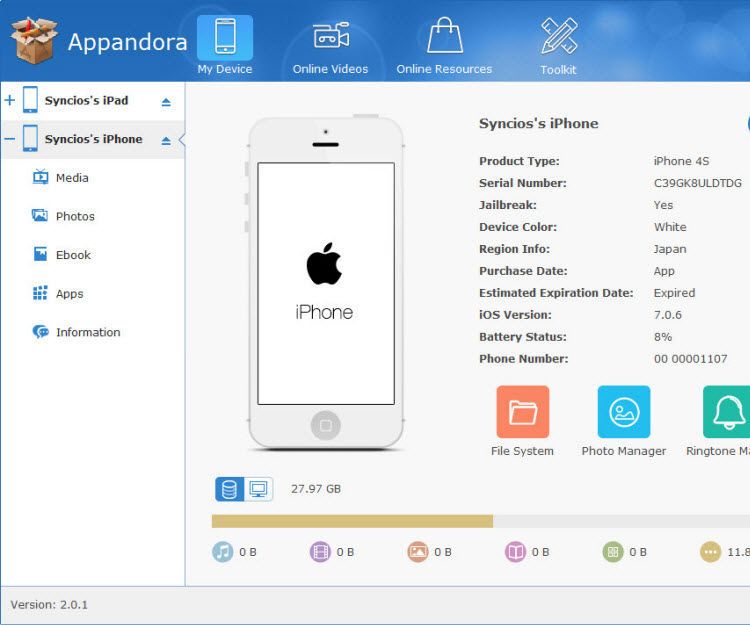 Upgrade Appandora to the Latest Version for Using ITunes 12.1