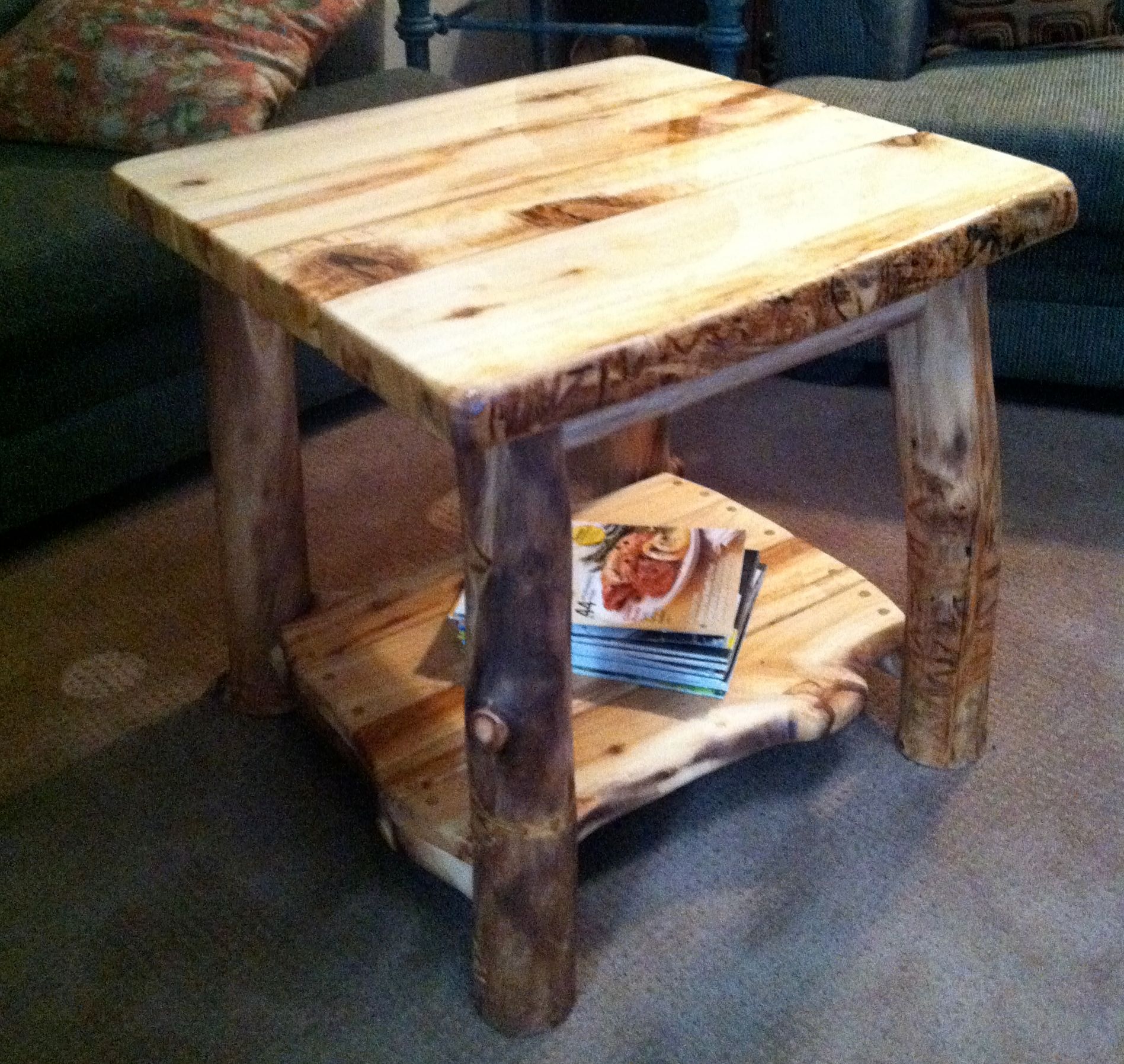 Make a Log Side Table Instructables