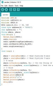 Programming Code for Remote Controller As a Transmitter 
