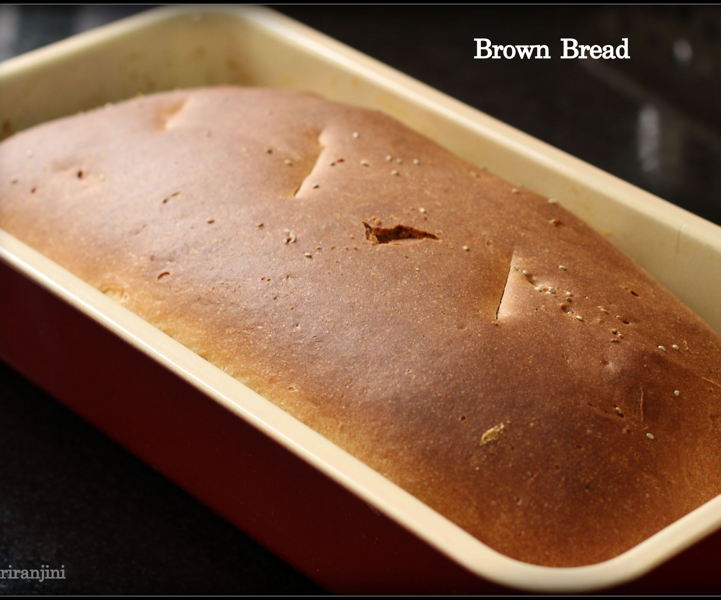 Brown Bread Baked in Convection Oven