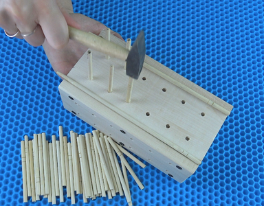 Then We Fix All 4 Details With a Cordless Screwdriver Drills and Hit With a Hammer Wooden Rod (chopsticks Sushi)!