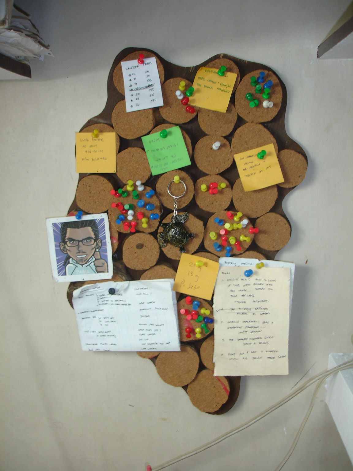 Fancy Corkboard Recycled From an Old Corkboard