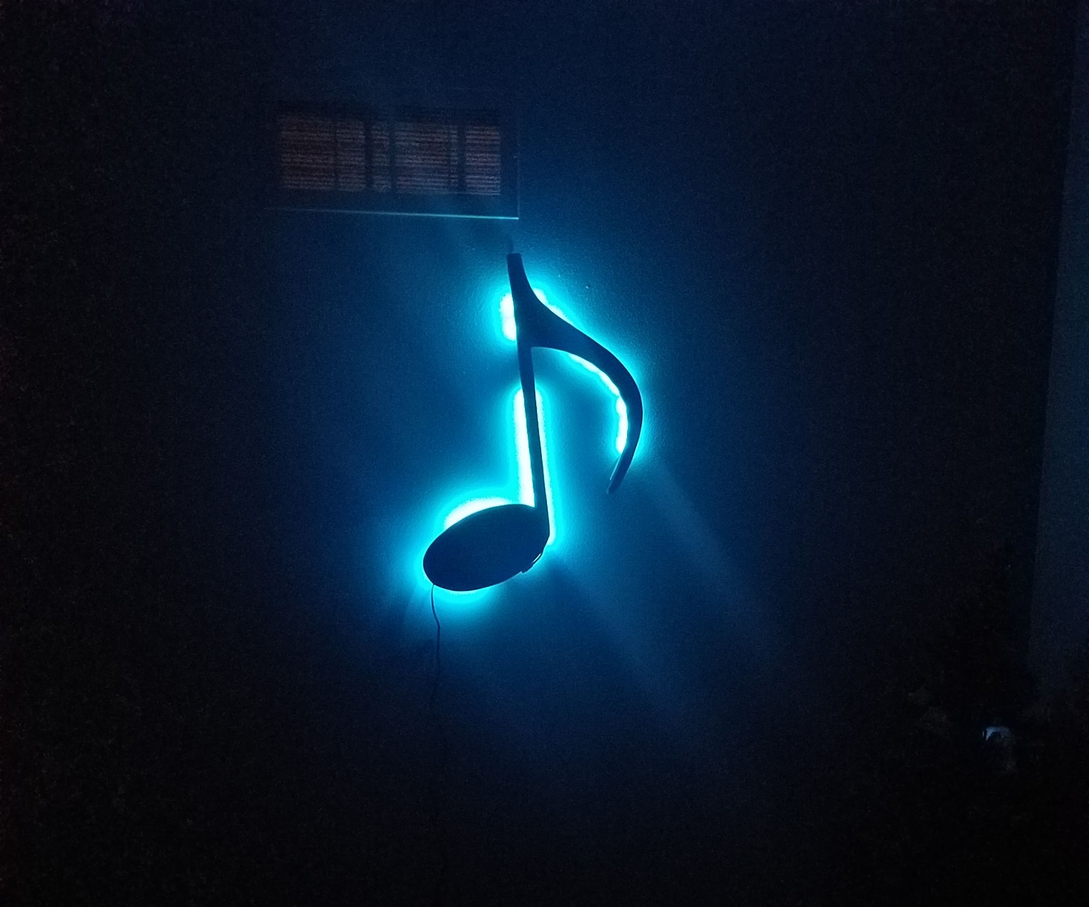 LED Backlit Music Note