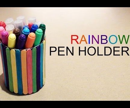 How to Make a Rainbow Pencil Holder - Easy Craft Project 