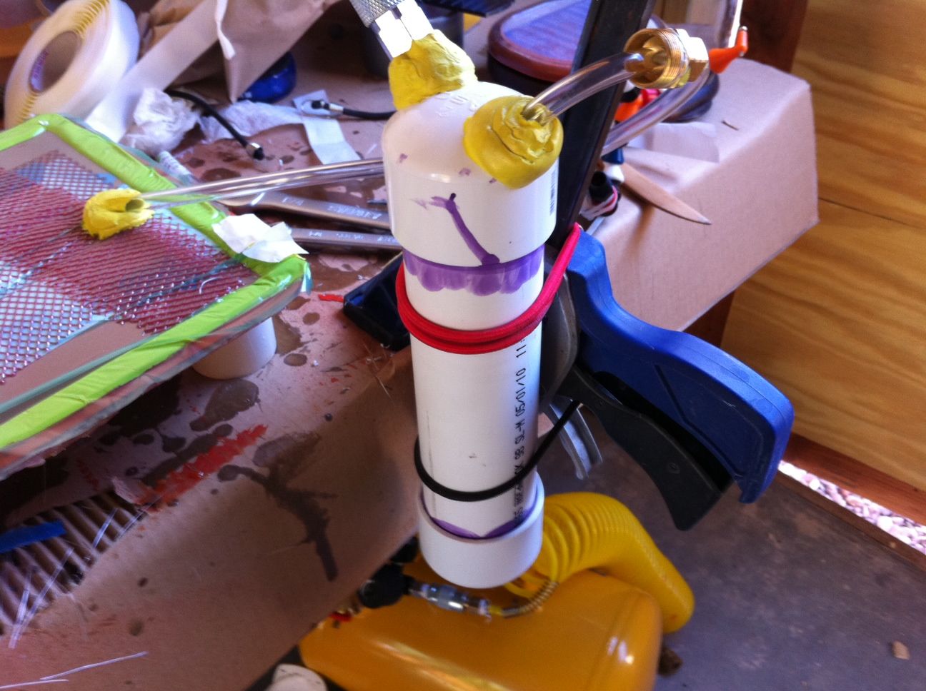 DIY Catch Pot for Vacuum Bagging