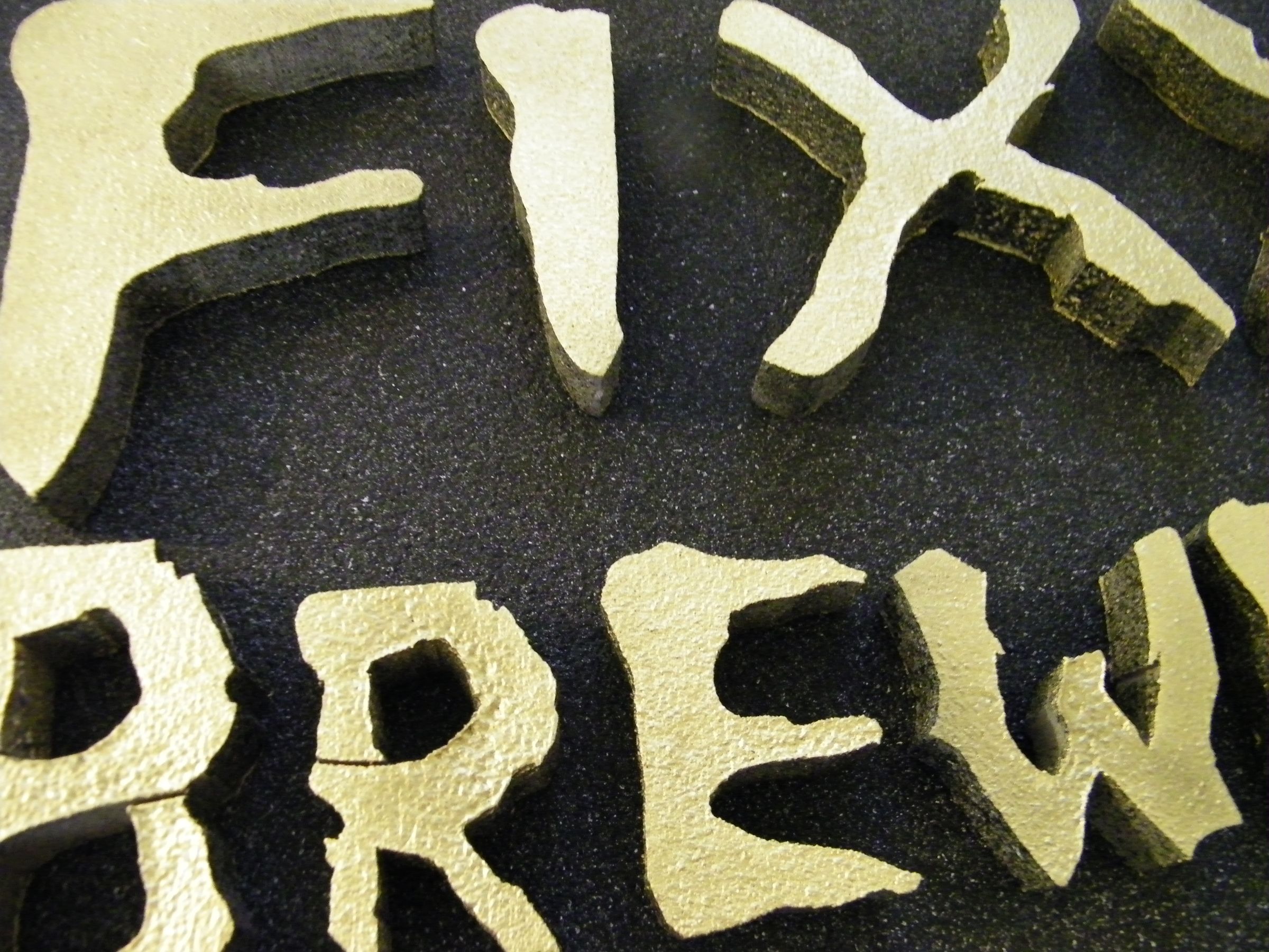 Make an Artificial Stone and Metal Sign