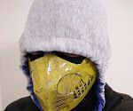 Mortal Kombat Scorpion Mask - Cardboard Box Cosplay