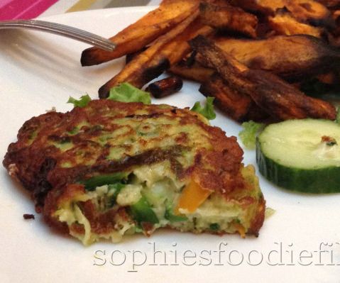 Vegetarian Courgette-pea Ricotta Patties