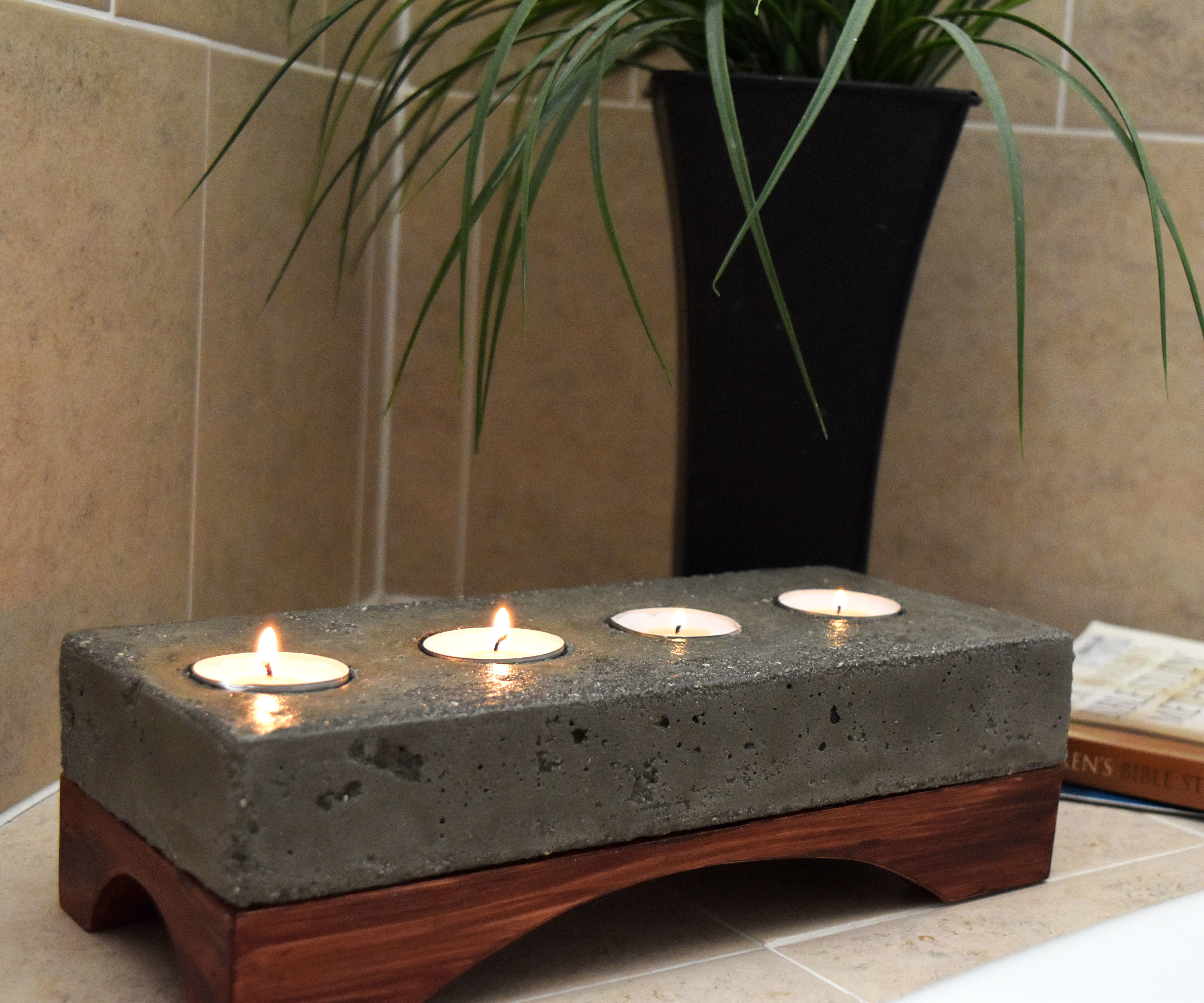 Concrete Candle Holder