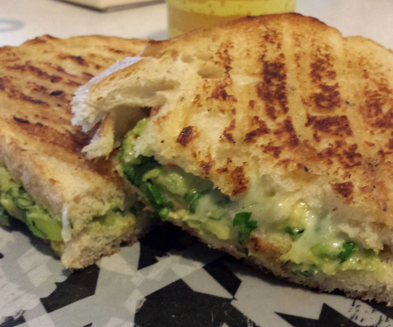 Homemade Guacamole Panini