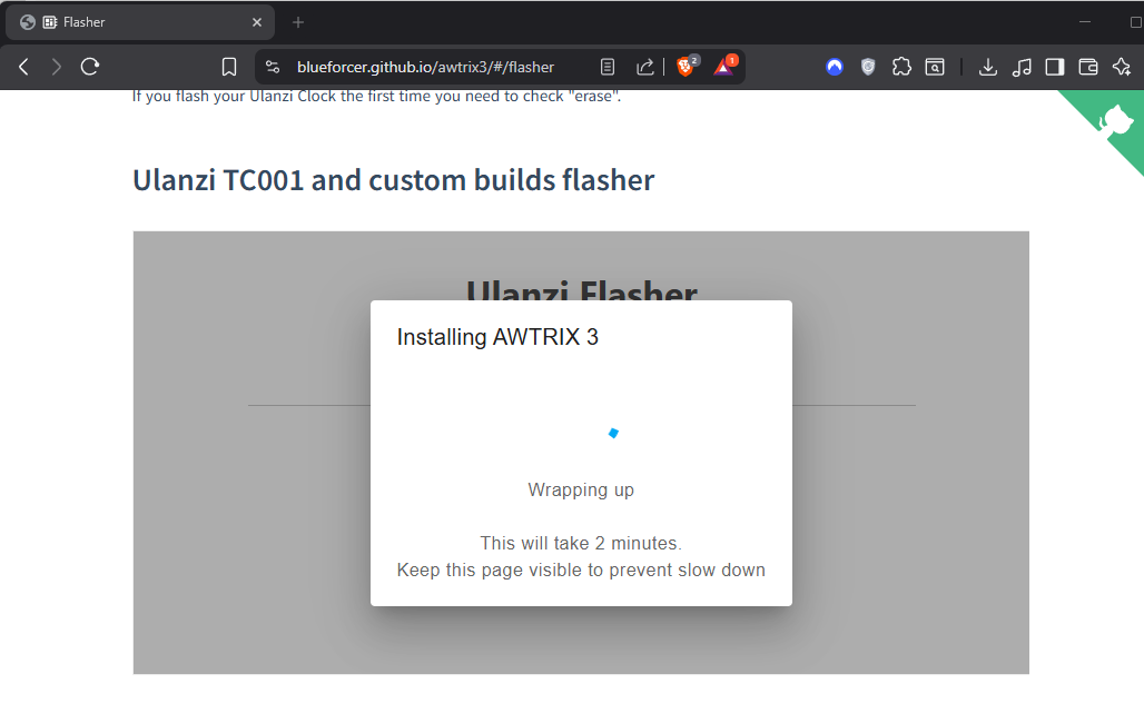 Flashing AWTRIX 3 on the ESP32