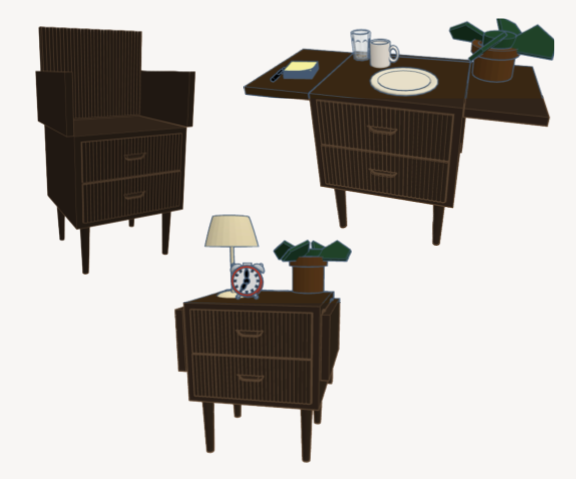 Multi-Functional Mid-Mod Chair