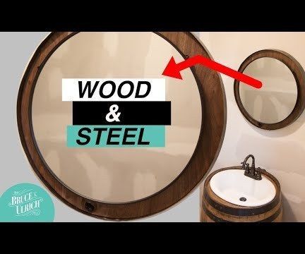DIY Reclaimed Metal and Wood Mirror