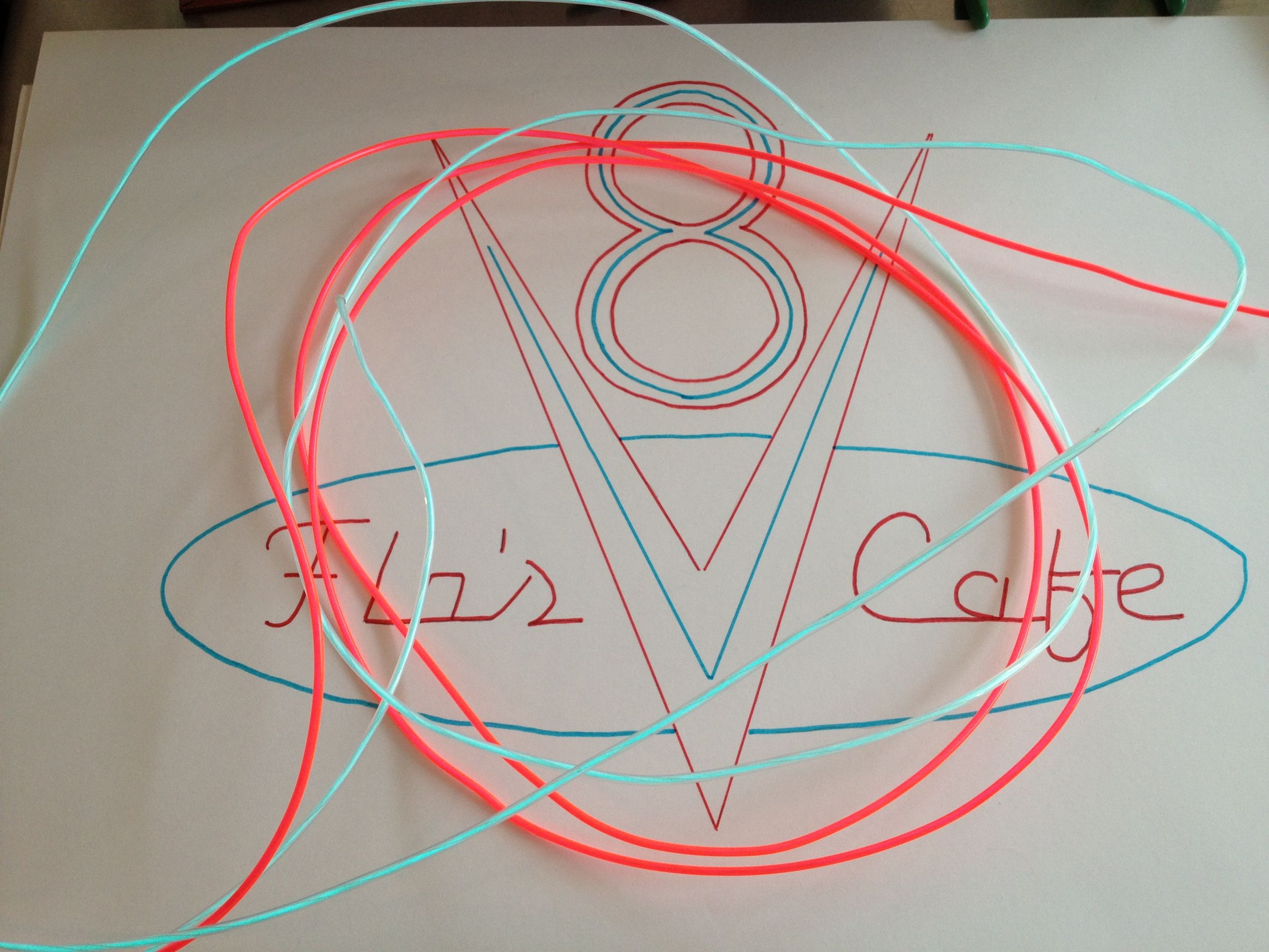 Flo's V8 Cafe Sign : 5 Steps - Instructables