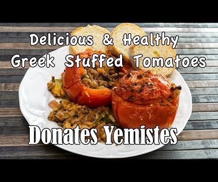 Greek Stuffed Tomatoes (Donates Yemistes) 