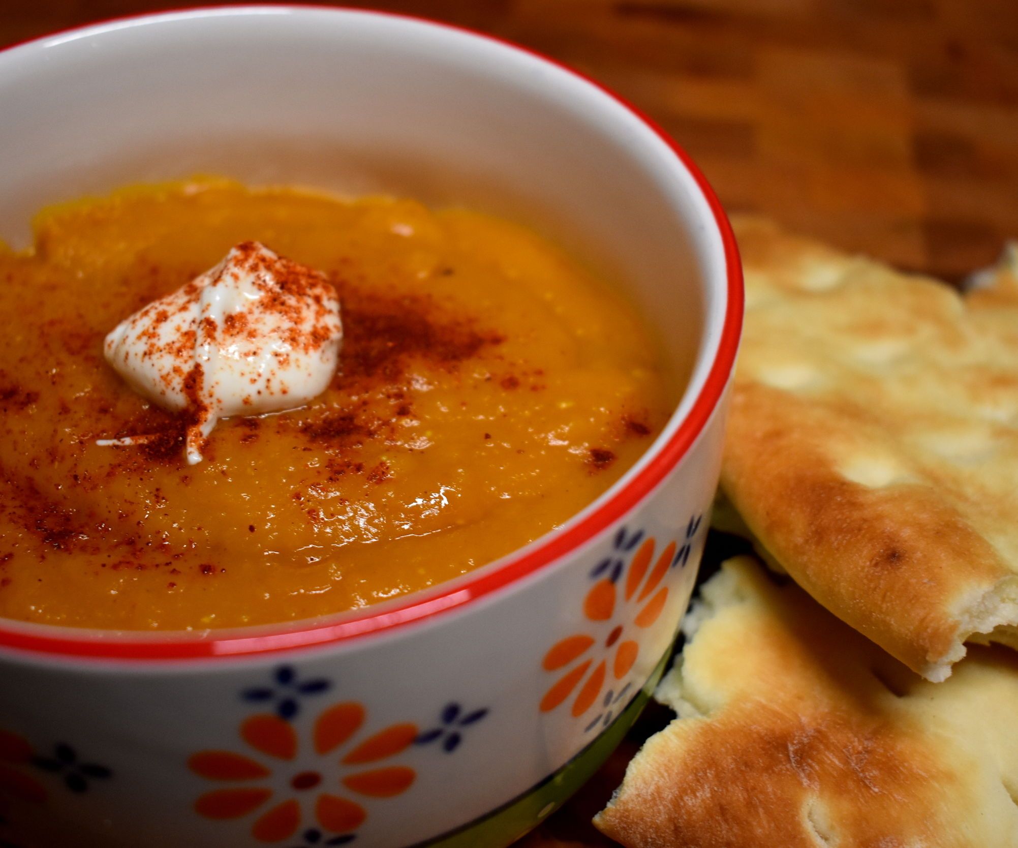 Cozy Pumpkin and Lentil Soup With Indian Flavours