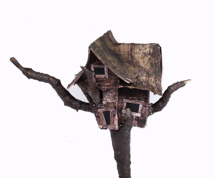 Haunted Treehouse Miniature From Commonly Found Stuff