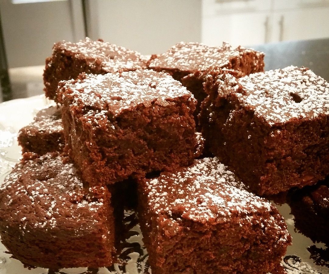 Vegan Double Chocolate Brownies! the Best! 