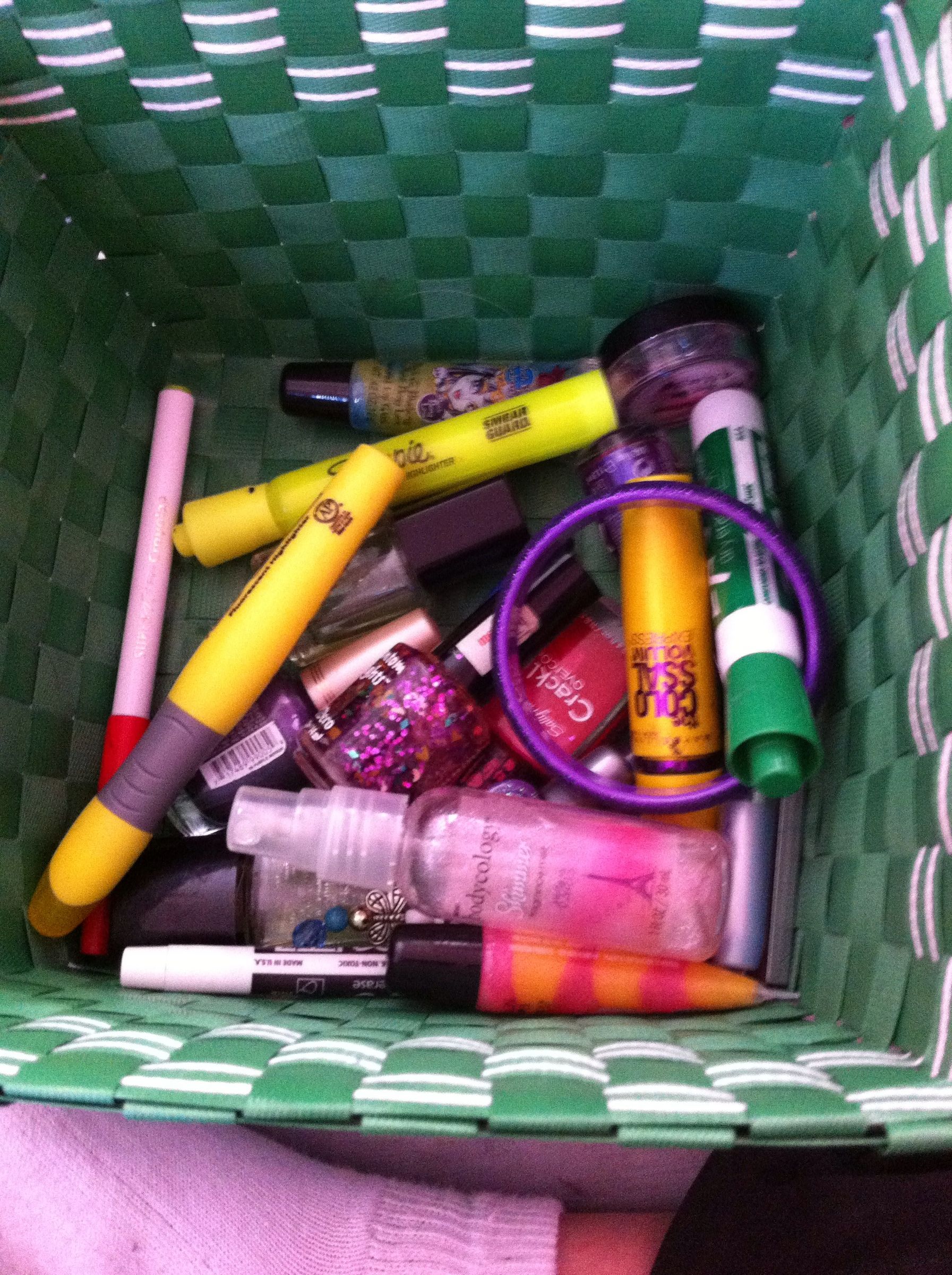 How To Get A Basket Full Of Stuff Organized