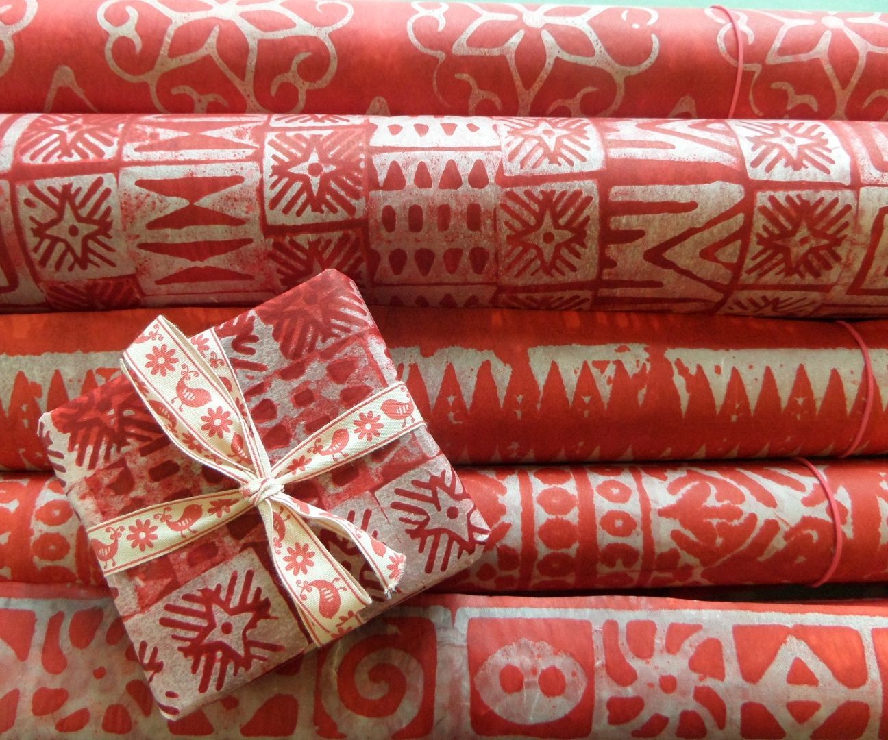 Batik Xmas Wrapping Paper