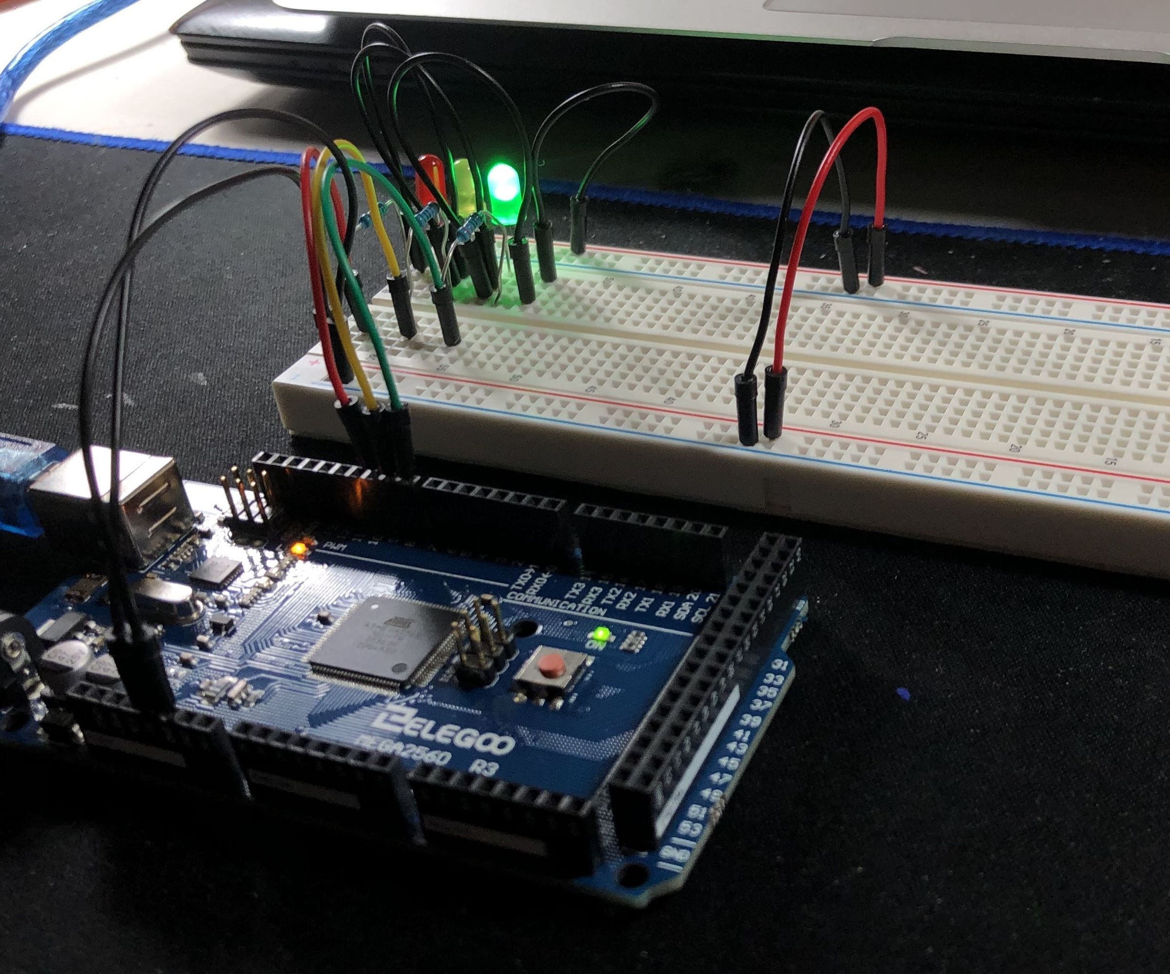 Arduino Traffic Light Circuit 