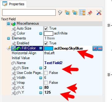 In Visuino Set Components
