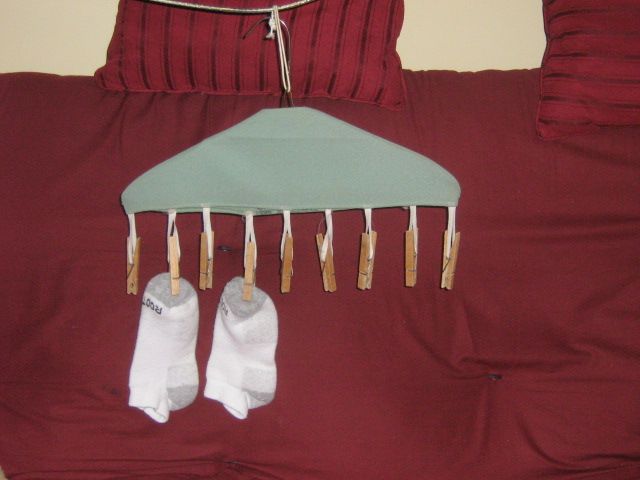 Multipurpose Clothespin Hanger