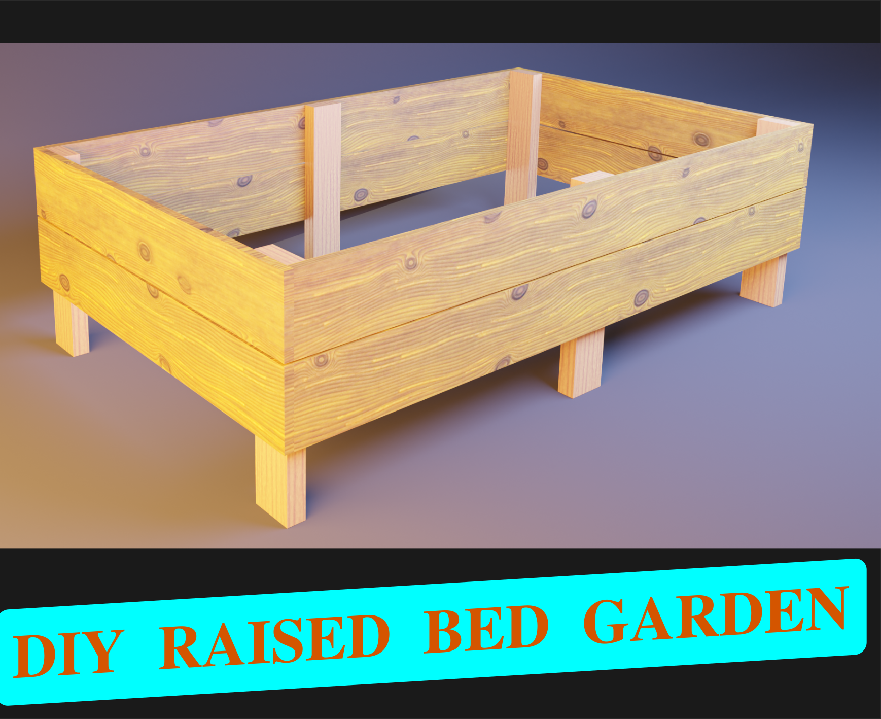 Super Simple DIY Raised Bed Garden Made of Fence Pickets