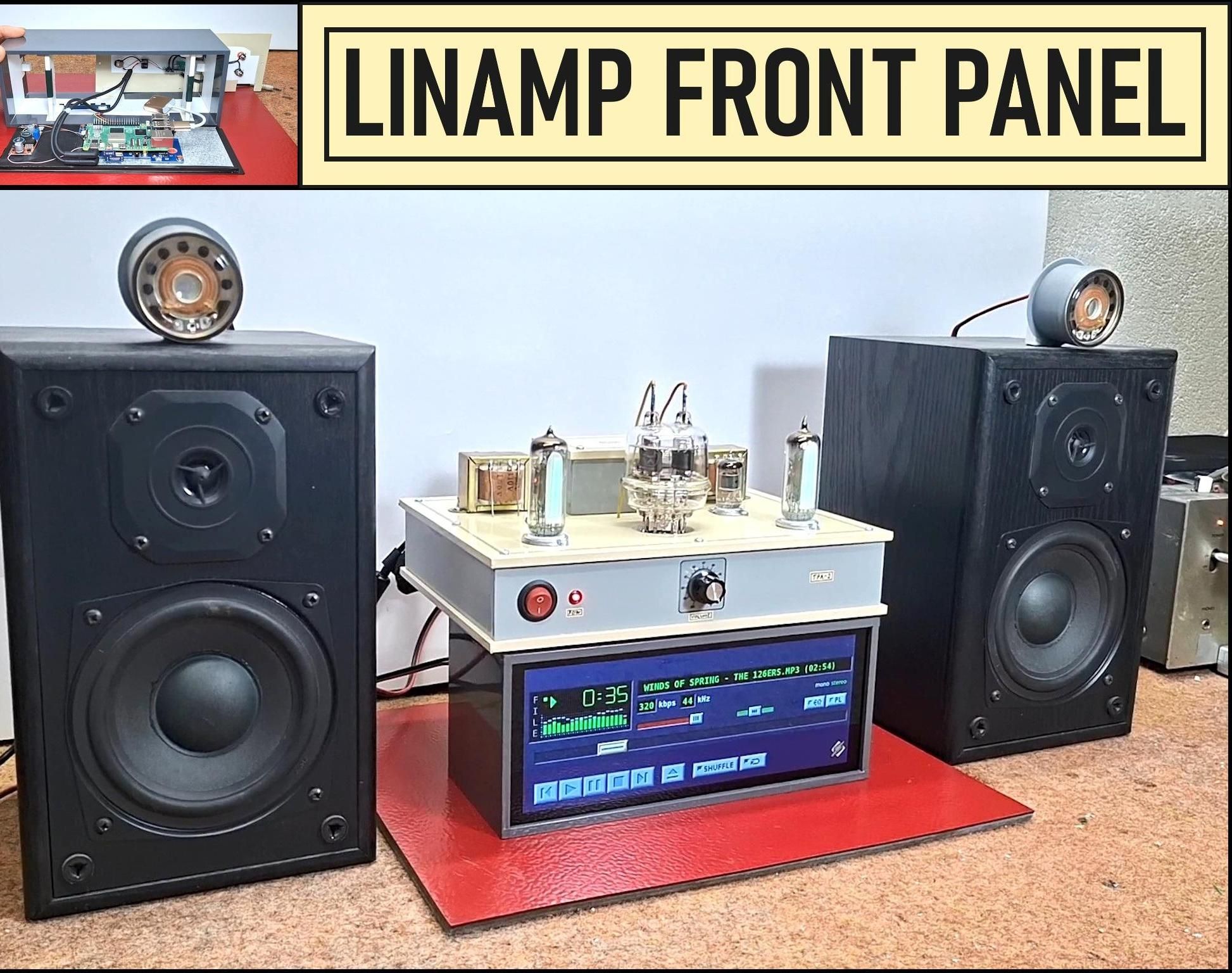 LINAMP Project – Winamp-Style Audio Front Panel on Raspberry Pi 5
