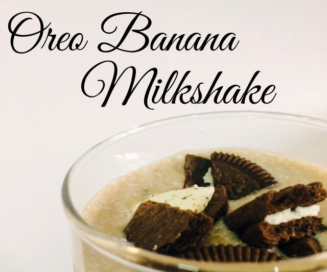 Oreo Banana Milkshake