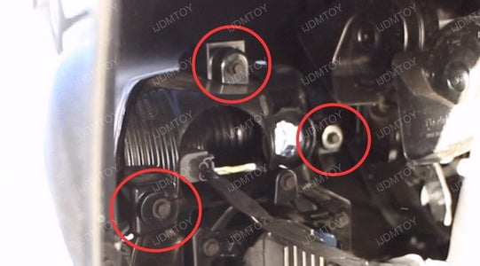 Take Out the Screws on Your Stock Parking Lights.