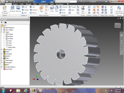 Starting a Model for the Wheels.