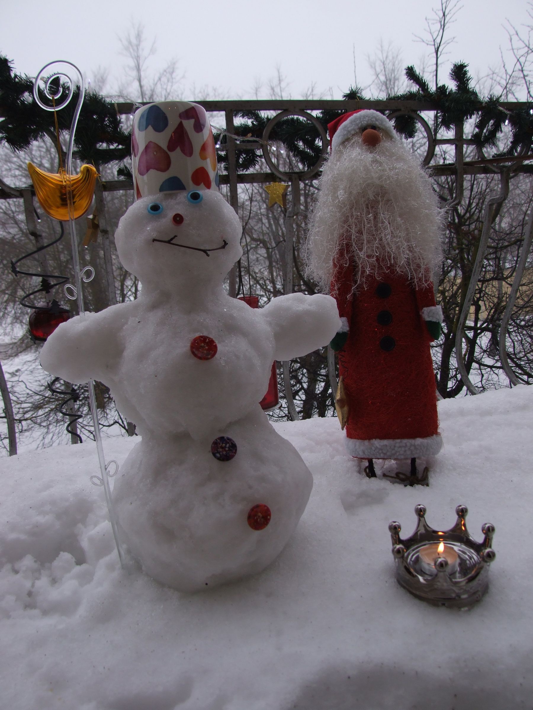 Little Snowman in a Small Balcony