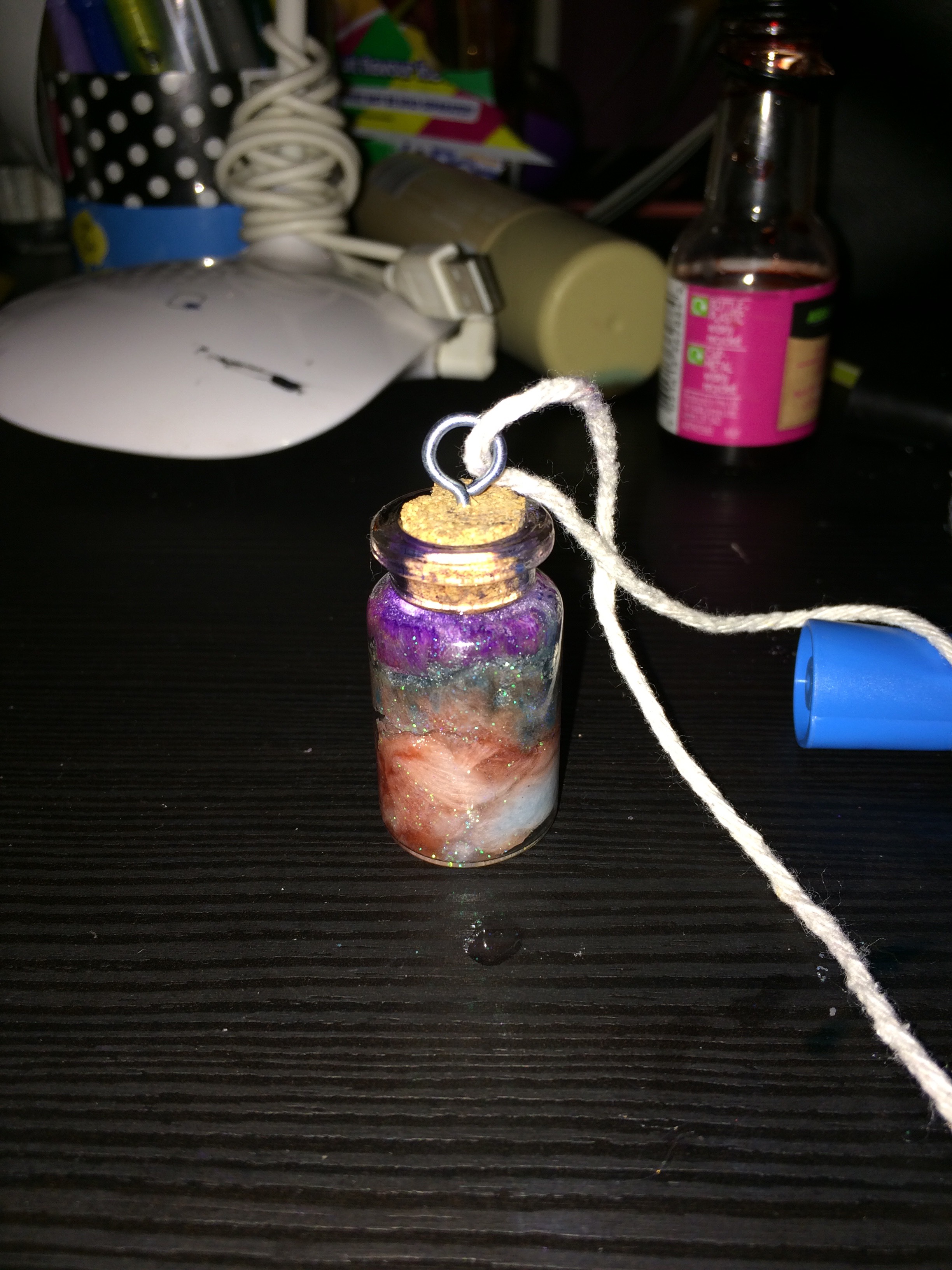 Bottled Galaxy Necklace - Liquid