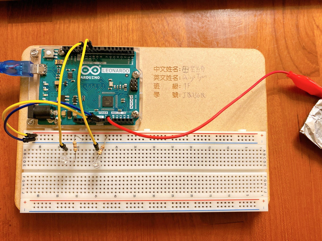 Arduino Capactive Touch Sensor With LEDs : 4 Steps - Instructables