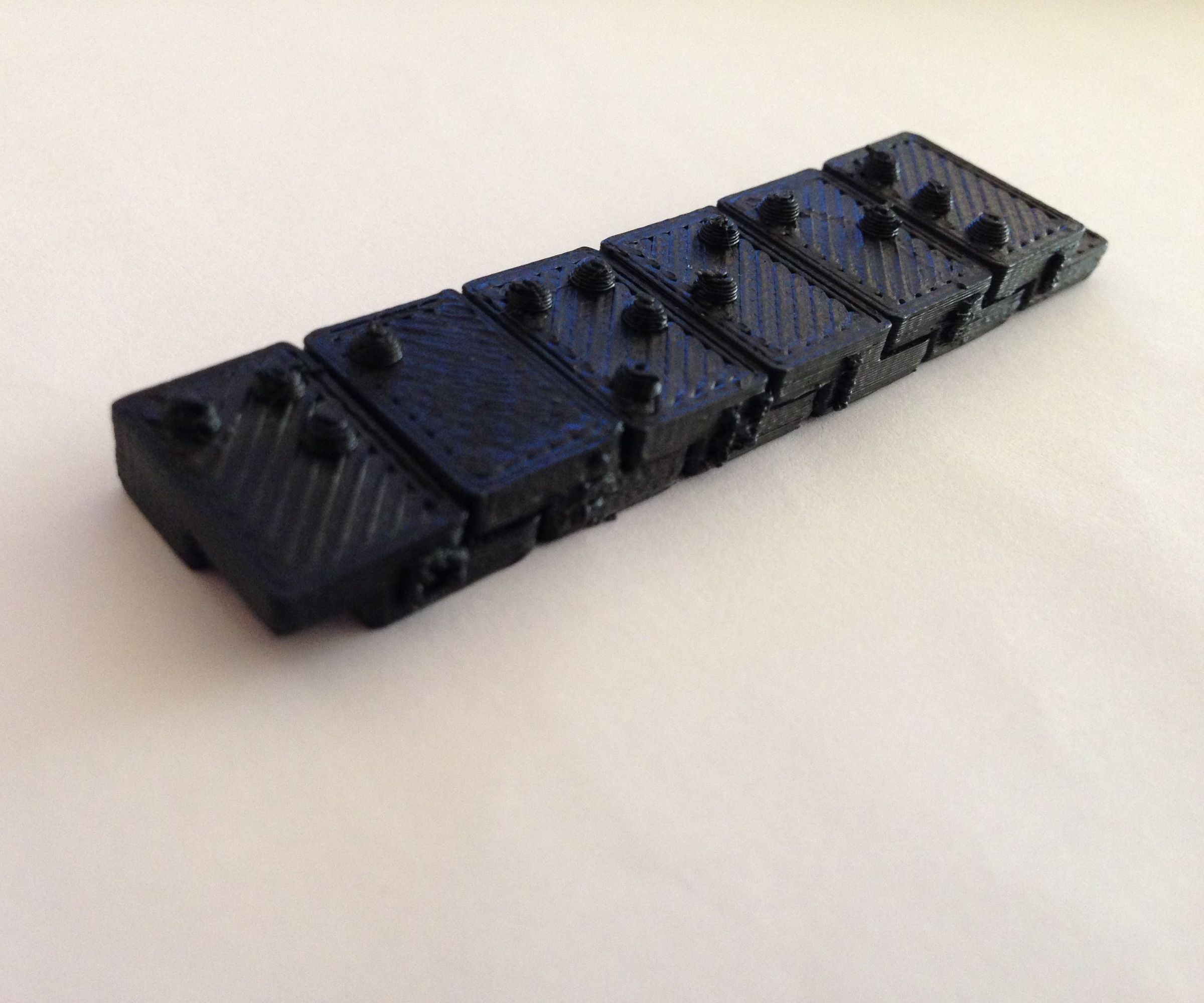 3D Printed braille (Grade 1) letter blocks