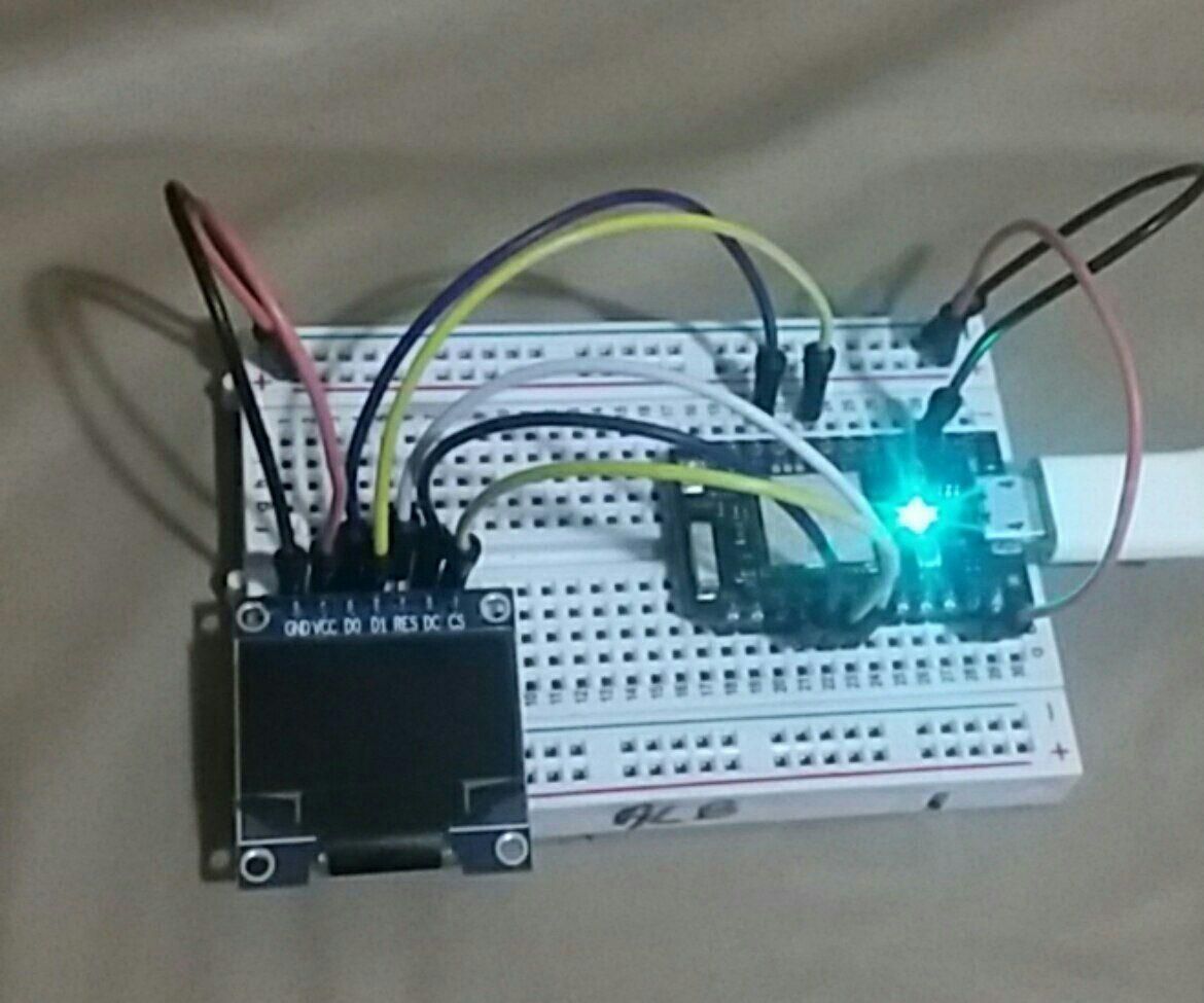 Tweets on OLED SPI Display and Particle's Photon Board