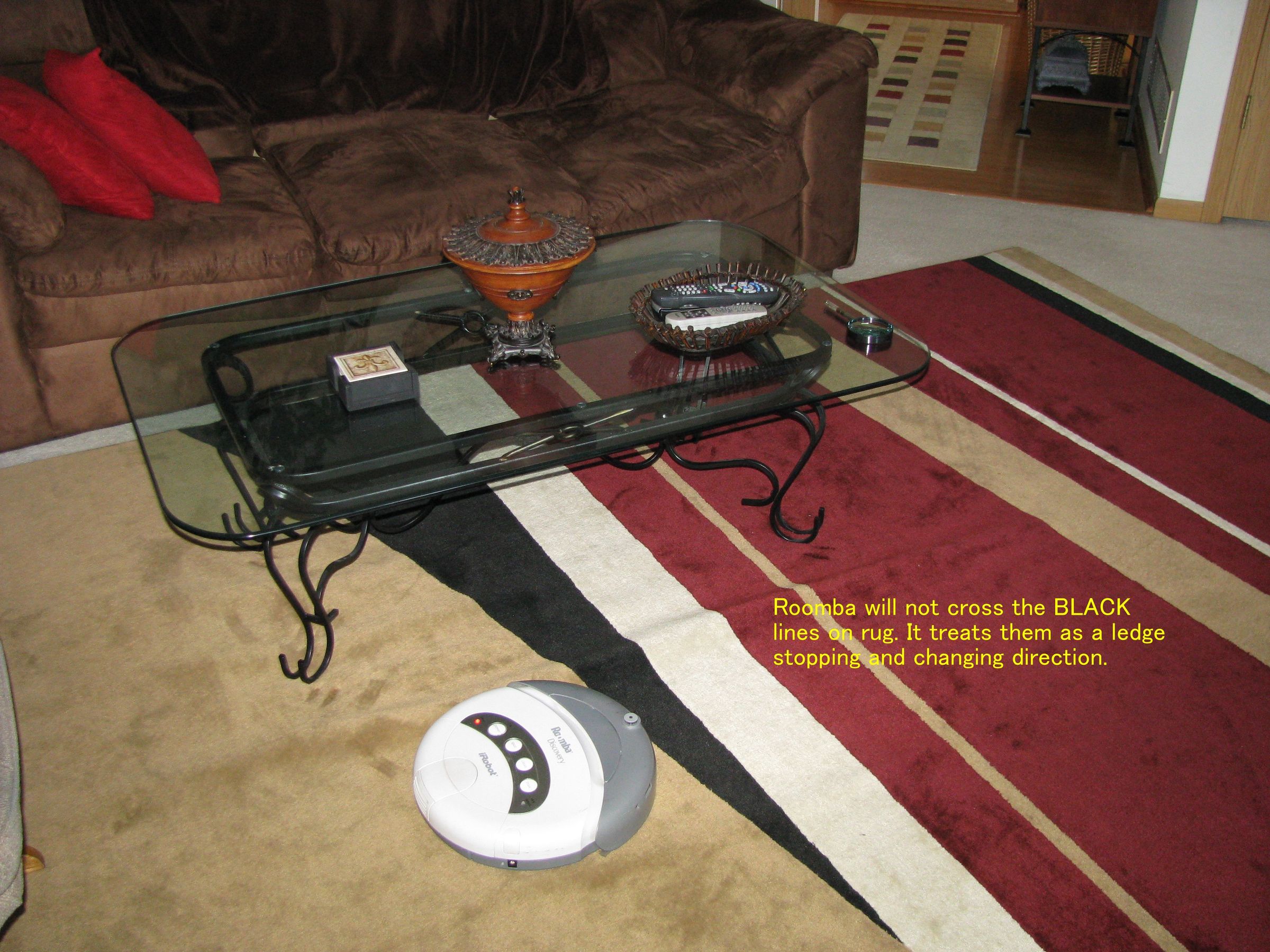 Roomba Avoids Black Color Pattern on Rugs 3 Steps Instructables